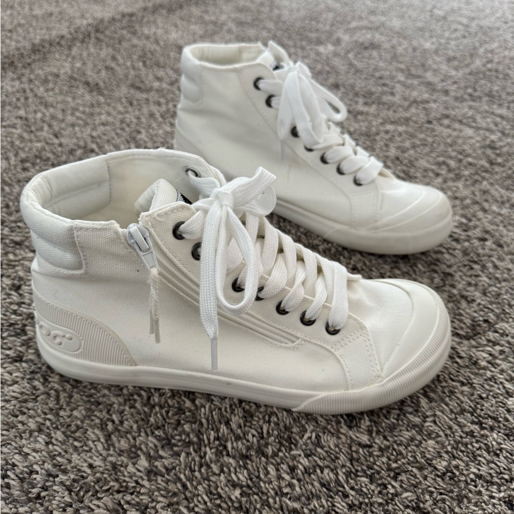 Rocket Dog Jazzin All White High Top Sneaker